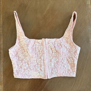 Wild Fable Pink Textured Top